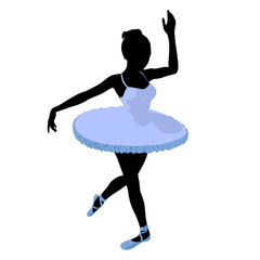 Ballerina Illustration Silhouette © Kathy Gold