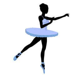 Ballerina Illustration Silhouette © Kathy Gold