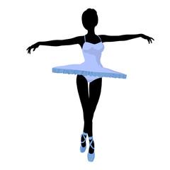 Ballerina Illustration Silhouette © Kathy Gold