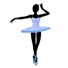 Ballerina Illustration Silhouette © Kathy Gold