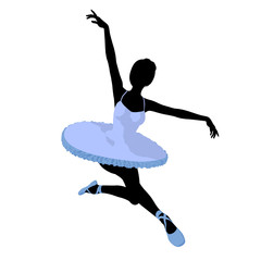 Ballerina Illustration Silhouette © Kathy Gold