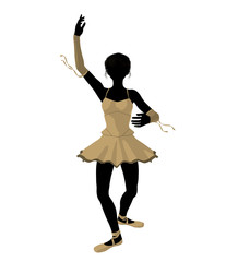 Ballerina Illustration Silhouette © Kathy Gold