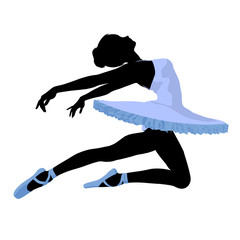 Ballerina Illustration Silhouette © Kathy Gold