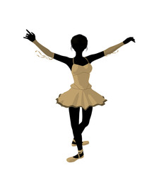 Ballerina Illustration Silhouette © Kathy Gold