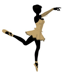 Ballerina Illustration Silhouette © Kathy Gold