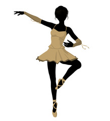 Ballerina Illustration Silhouette © Kathy Gold