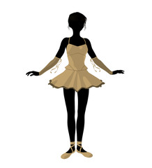 Ballerina Illustration Silhouette © Kathy Gold