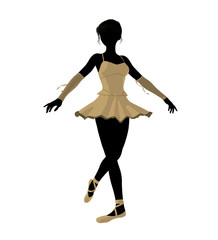 Ballerina Illustration Silhouette © Kathy Gold