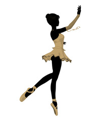 Ballerina Illustration Silhouette © Kathy Gold