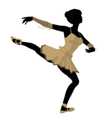 Ballerina Illustration Silhouette © Kathy Gold