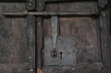 Old door lock