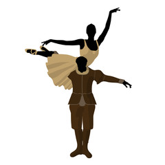Ballet Couple Illustration Silhouette © Kathy Gold