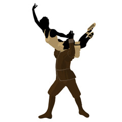 Ballet Couple Illustration Silhouette © Kathy Gold