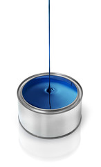Cmyk paint tin cans