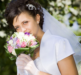 Portrait of the beautiful bride