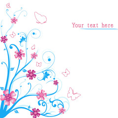 abstract floral vector