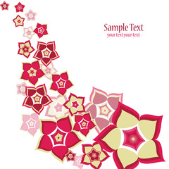 abstract flower vector background