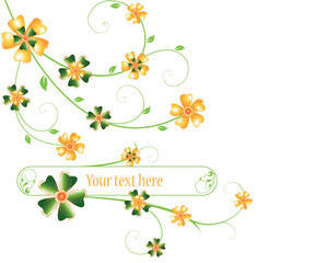 Abstract floral vector background