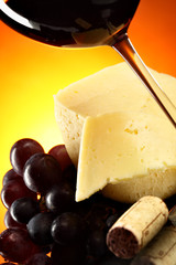 Still-life with red wine