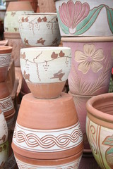 flowerpot in the gaden