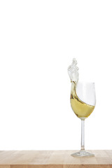 white wein schwappen