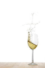 weiß wein splash