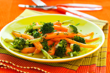 carrots and broccoli