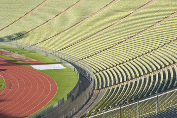 Stadium Seating with Athletic Track