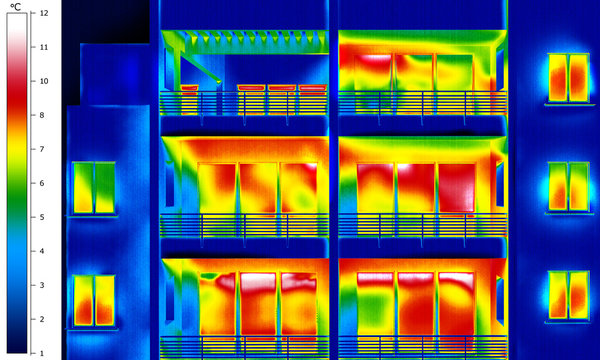 Apartment building thermal imaging