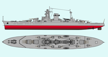 Military navy ship