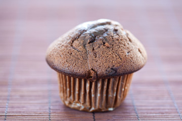 tasty chocolate muffin