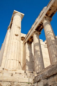 Acropolis temple details, Athens, Greece