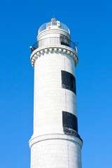 Murano Lighthouse before blue sky, Venice, Italy