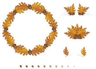 Autumn Design Elements Leaves