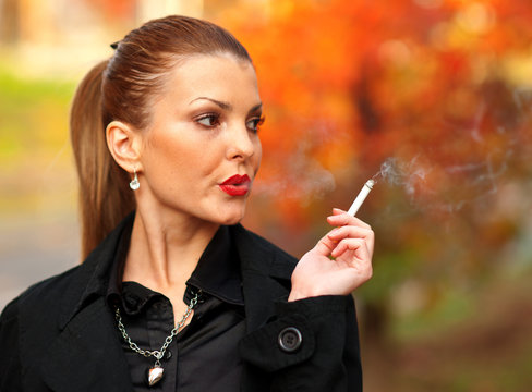 Woman With Cigarette