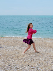 Teenager by the sea