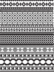 American textile pattern