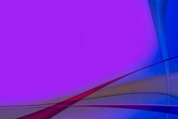 Fototapeta premium Geschwungene farbige Streifen mit Platz für Text