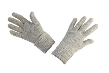 Female woollen gloves | Isolated