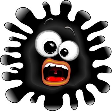 Macchia di Inchiostro Fumetto-Ink Splat Cartoon-Vector