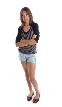 jeune adolescente insolente - expression