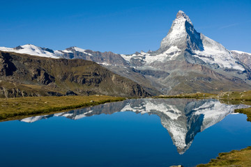Reflection of the famous Matterhorn