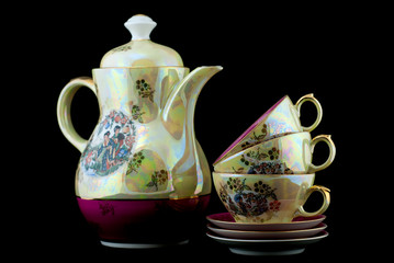 antique tea set