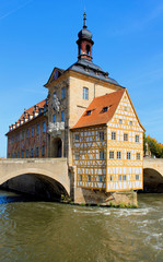 Fototapeta na wymiar Rathaus von Bamberg, Südseite