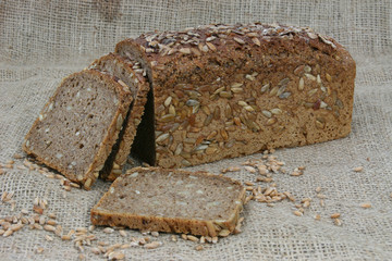 Aufgeschnittenes Brot