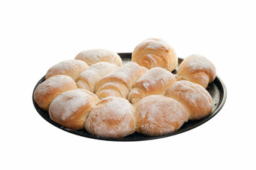 Homemade Bread on white background