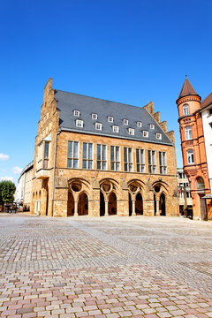 Altes Rathaus auf dem Markt von Minden, Deutschland
