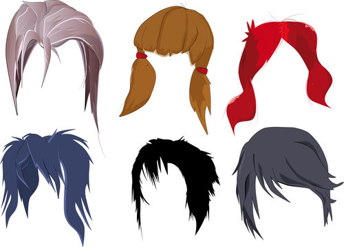 Anime Hair Images – Browse 61,825 Stock Photos, Vectors, and Video
