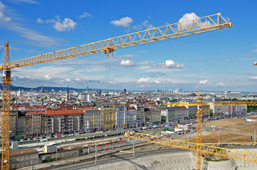 Fototapeta premium wien von oben