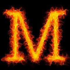 Fire letter M